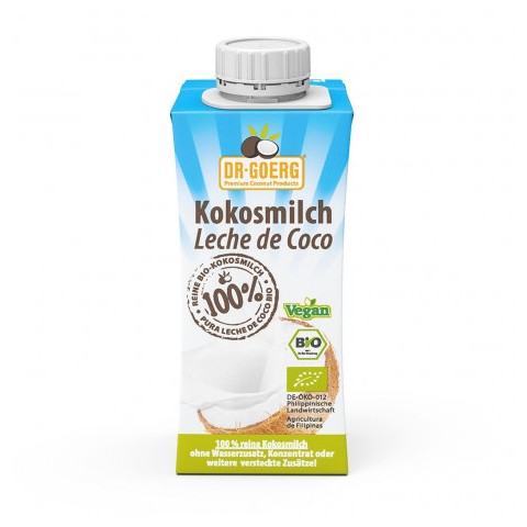 Latte di Cocco biologico in lattina per cucinare 200ml marchio