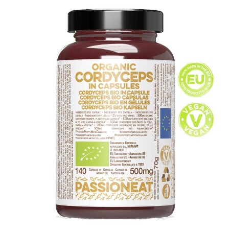 Cordyceps bio in capsule veg - 140  capsule da 500mg