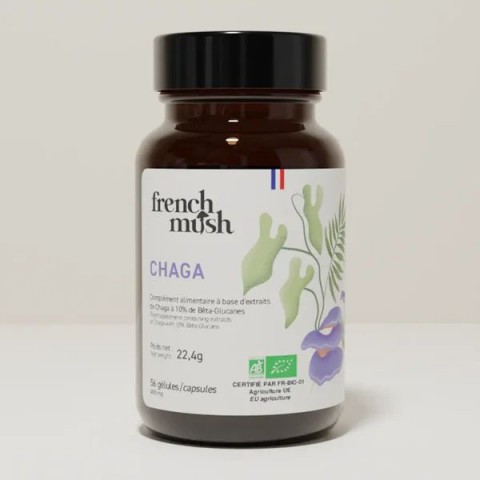 Chaga Inonotus obliquus fungo Bio estratto a ultrasuoni - 56 capsule