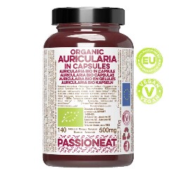 Auricularia fungo europeo Bio in capsule veg - 140 capsule da 500mg
