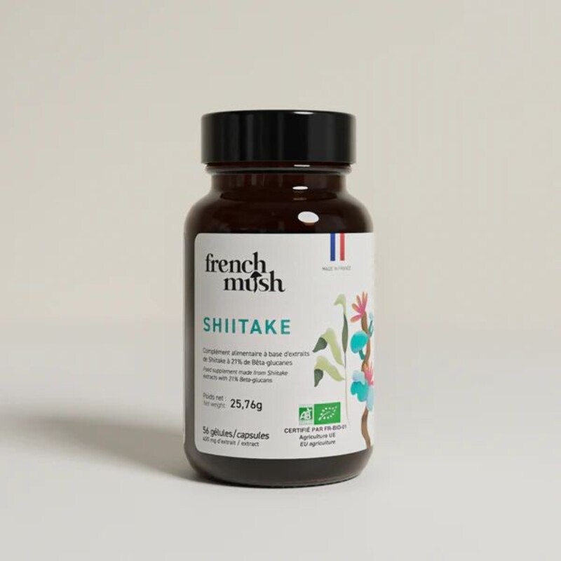 Shiitake Lentinula edodes fungo Bio estratto a ultrasuoni - 56 capsule